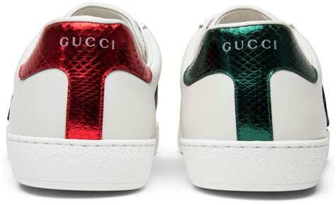 gucci shoes snake imprint black|Gucci ace embroidered snake.